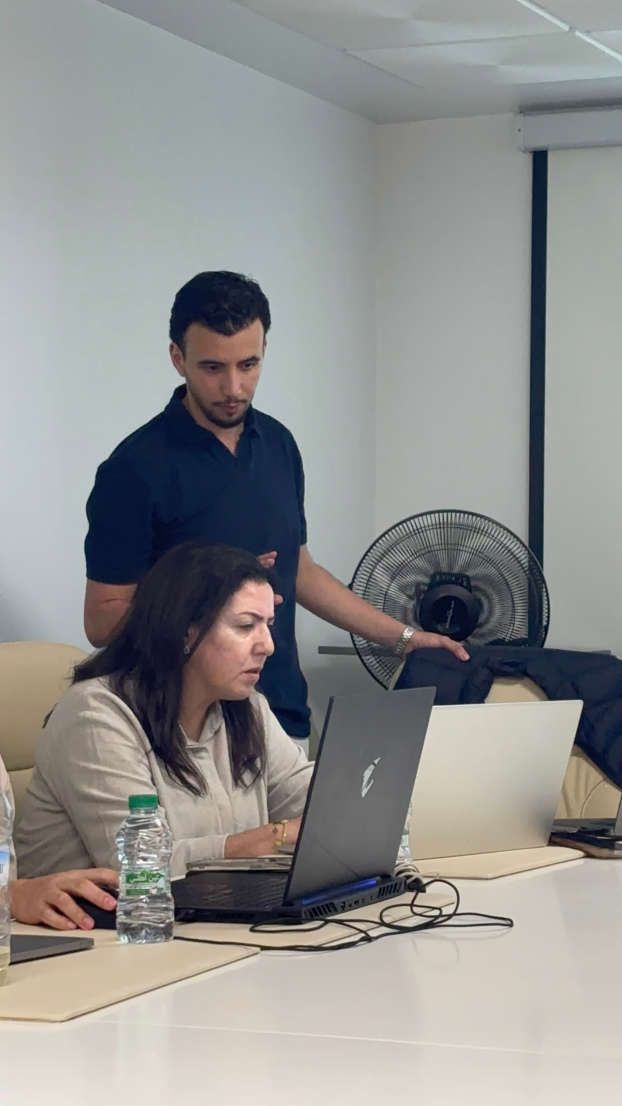 One-to-one coaching during the workshop