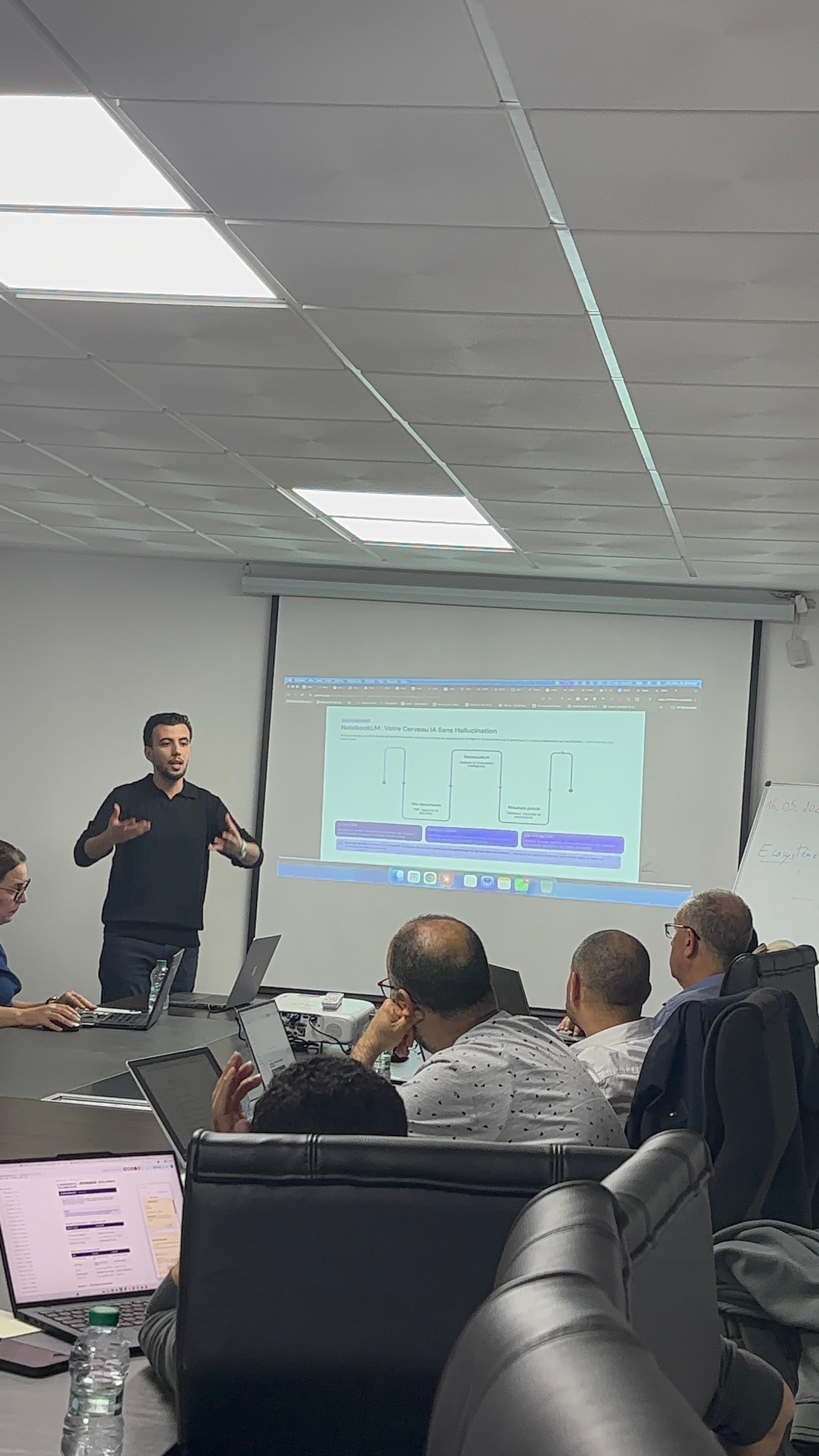 AI workshop — presenting a workflow to the team