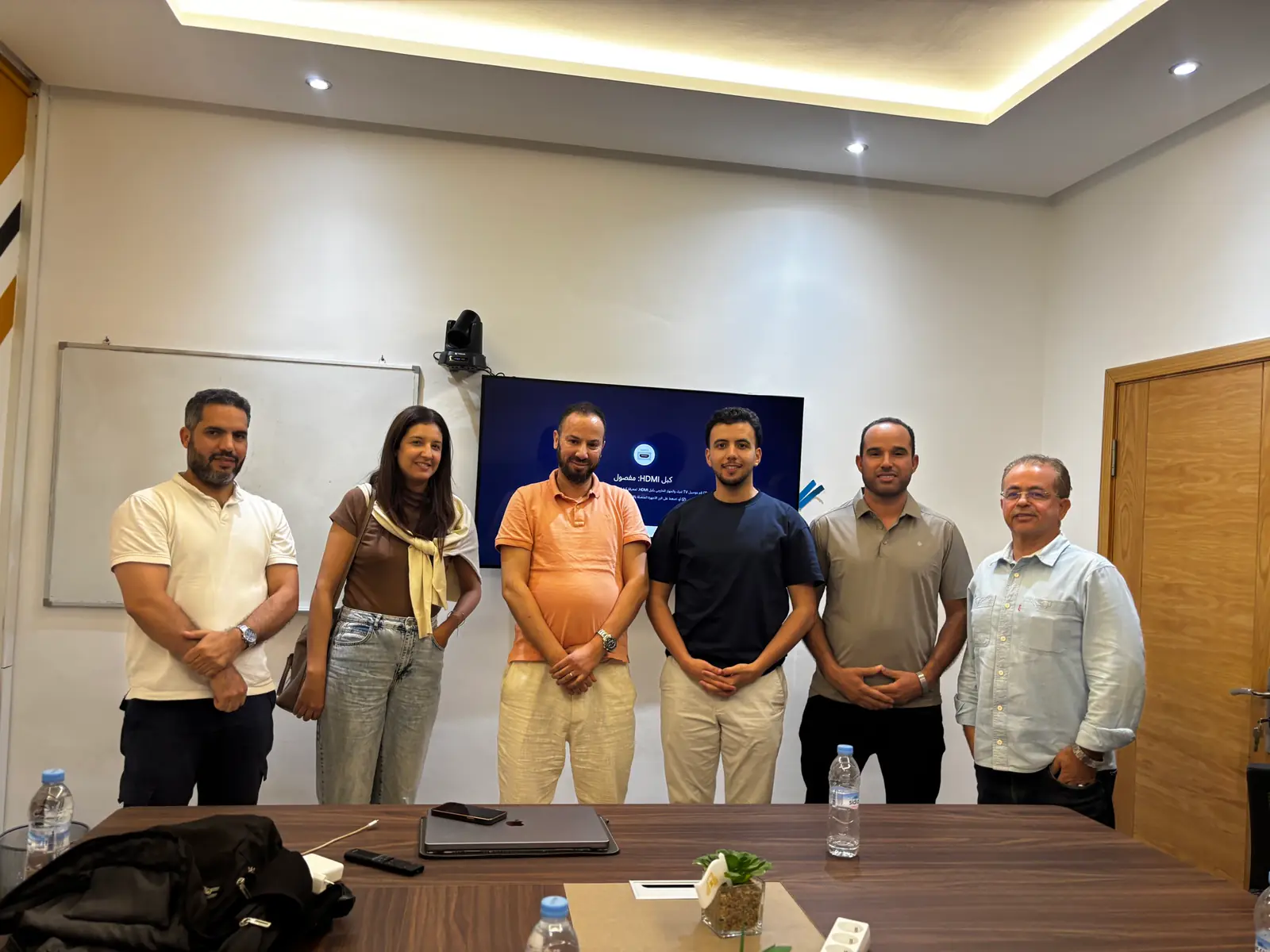 Participants and the AI Magic Makers team together at the end of an AI training in Morocco