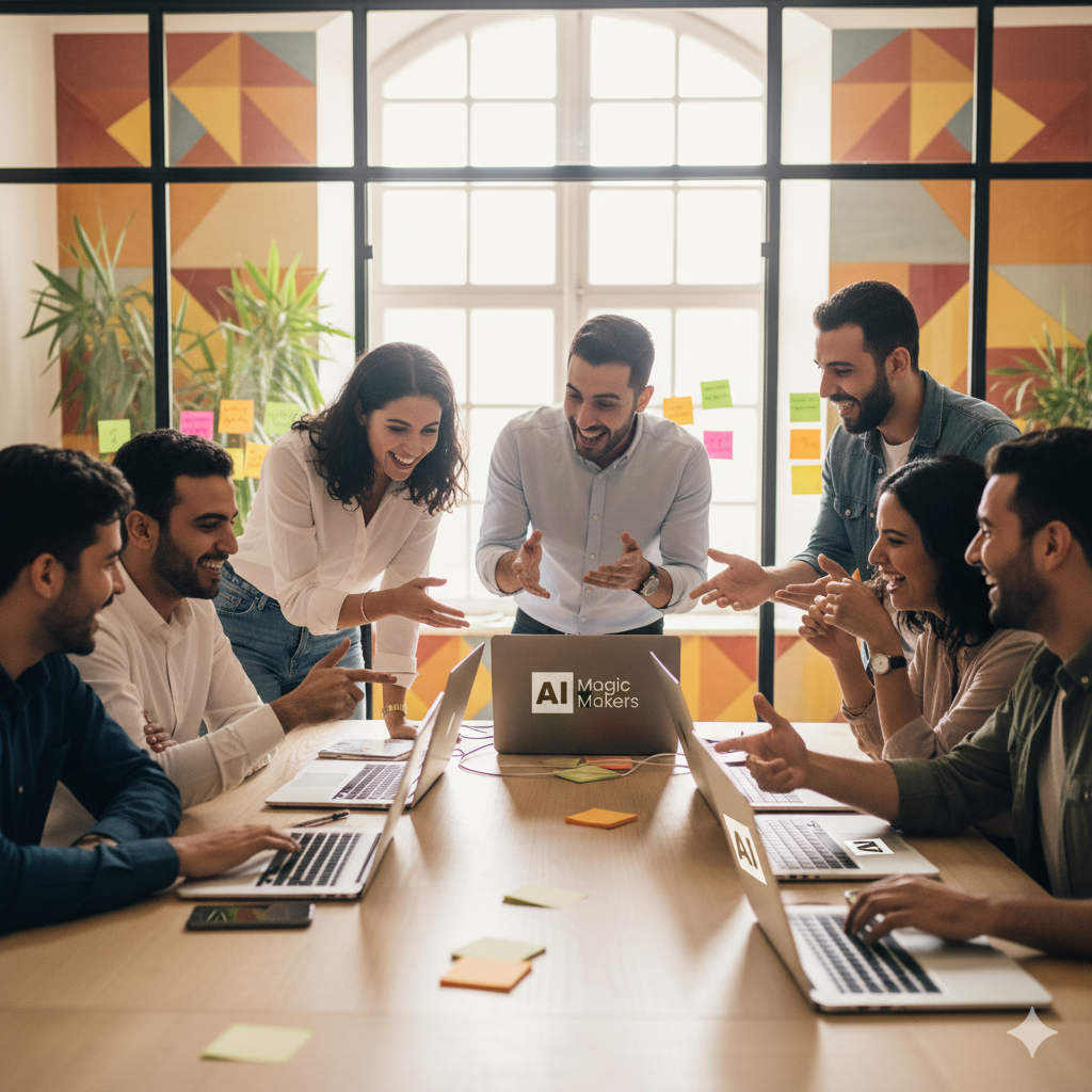 Moroccan AI enthusiasts in workshop session